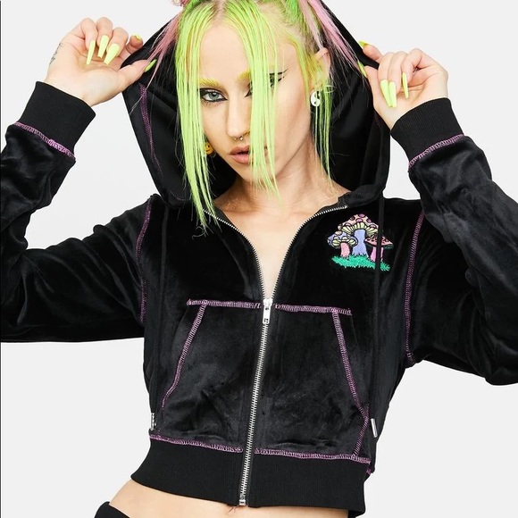 Current Mood:
Mind Trip Velour Zip-Up Hoodie - Picture 6 of 7